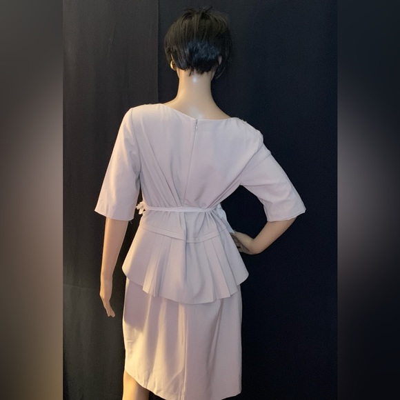 Classy beaded beige {Royal Collection} Eliza J dress - Picture 13 of 16